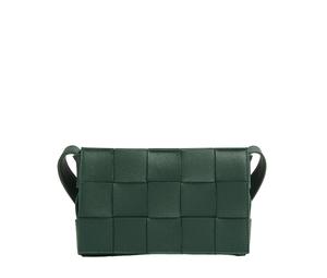 Buy Bottega Veneta Cassette In Intreccio leather With Gold finish Raintree at Sasom – Authentic and Ready to Ship