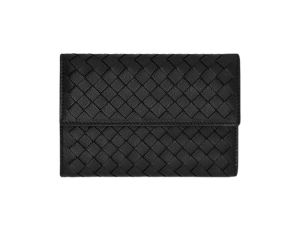 Buy Bottega Veneta CONTINENTAL WALLET IN NERO INTRECCIATO NAPPA Black at Sasom – Authentic and Ready to Ship