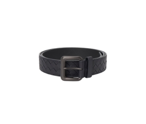 Buy Bottega Veneta Intrecciato Belt Black at Sasom – Authentic and Ready to Ship