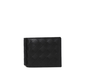 Buy Bottega Veneta Intrecciato Bill Clip Wallet In Calfskin With Silver Finish Hardware Black-Black at Sasom – Authentic and Ready to Ship