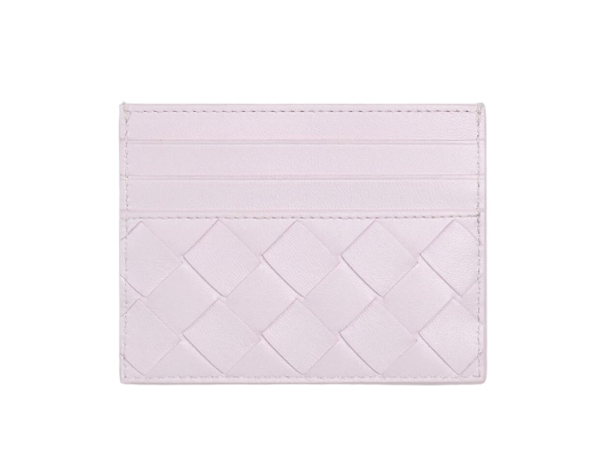 Bottega Veneta Intrecciato Card Holder in Bliss Washed