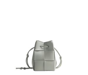 Bottega Veneta Mini Cassette Bucket Bag In Soft Lambskin