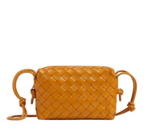 Bottega Veneta Mini Loop Camera Bag - Green - Woman - Lambskin