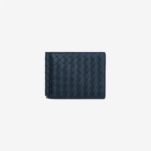 Buy Bottega Veneta Money Clip Bi-Fold Wallet Navy at Sasom – Authentic and Ready to Ship