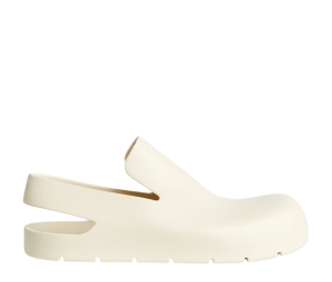 Bottega Veneta Puddle In Biodegradable Rubber Slingback Sandals White