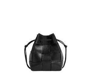 Buy Bottega Veneta Small Cassette Bucket Bag In Lambskin With Gold Finish Hardware Black at Sasom – Authentic and Ready to Ship