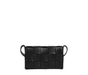Buy Bottega Veneta Small Cassette In Lambskin Leather With Gold Finish Hardware Black at Sasom – Authentic and Ready to Ship