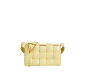 Buy Bottega Veneta Small Padded Cassette In Lambskin With Gold Finish Hardware Ice Cream at Sasom – Authentic and Ready to Ship