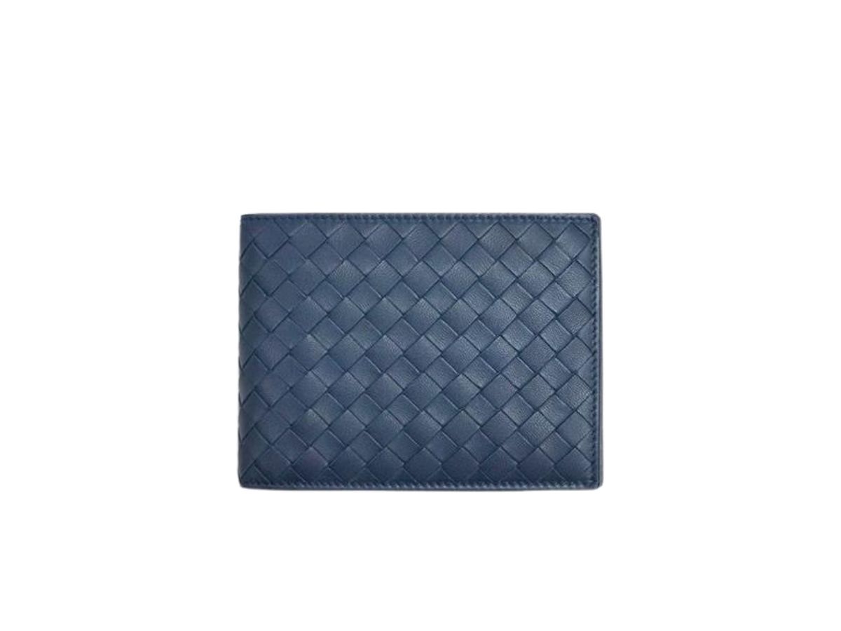 Bottega veneta wallet navy clearance blue