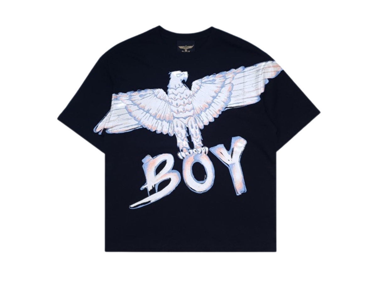 Boy London Big Eagle Collection T-shirt Black-Orange-White