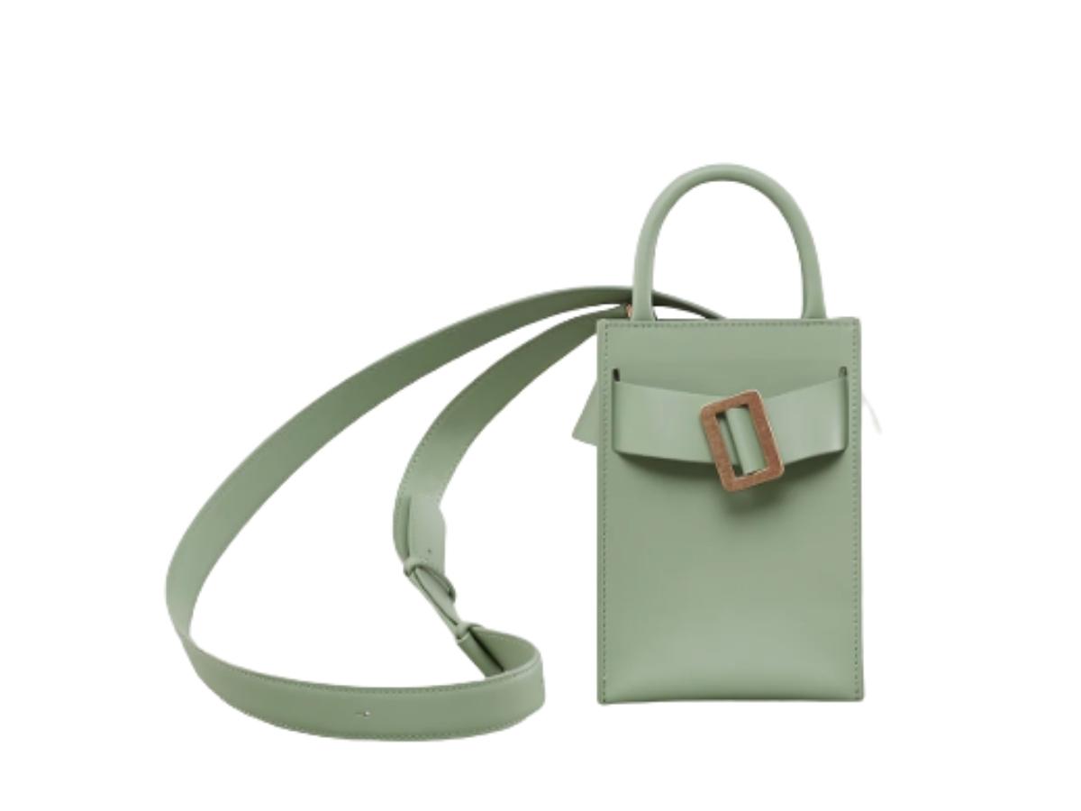 Bobby 18 Gold Buckle Pistachio Bag