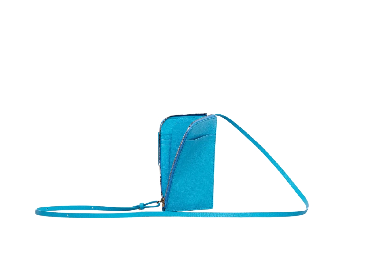 Boyy Buckle Cross Body Phone Case In Grained Calfskin Leather With 