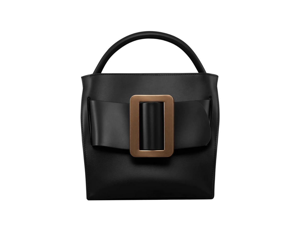 【BOYY】デボン 21 ブラック Boyy Devon 21 In Palmellato Calfskin Leather With Gold Metal