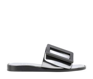 Buy Boyy Embellished Leather Sandals In Metallic Silver at Sasom – Authentic and Ready to Ship