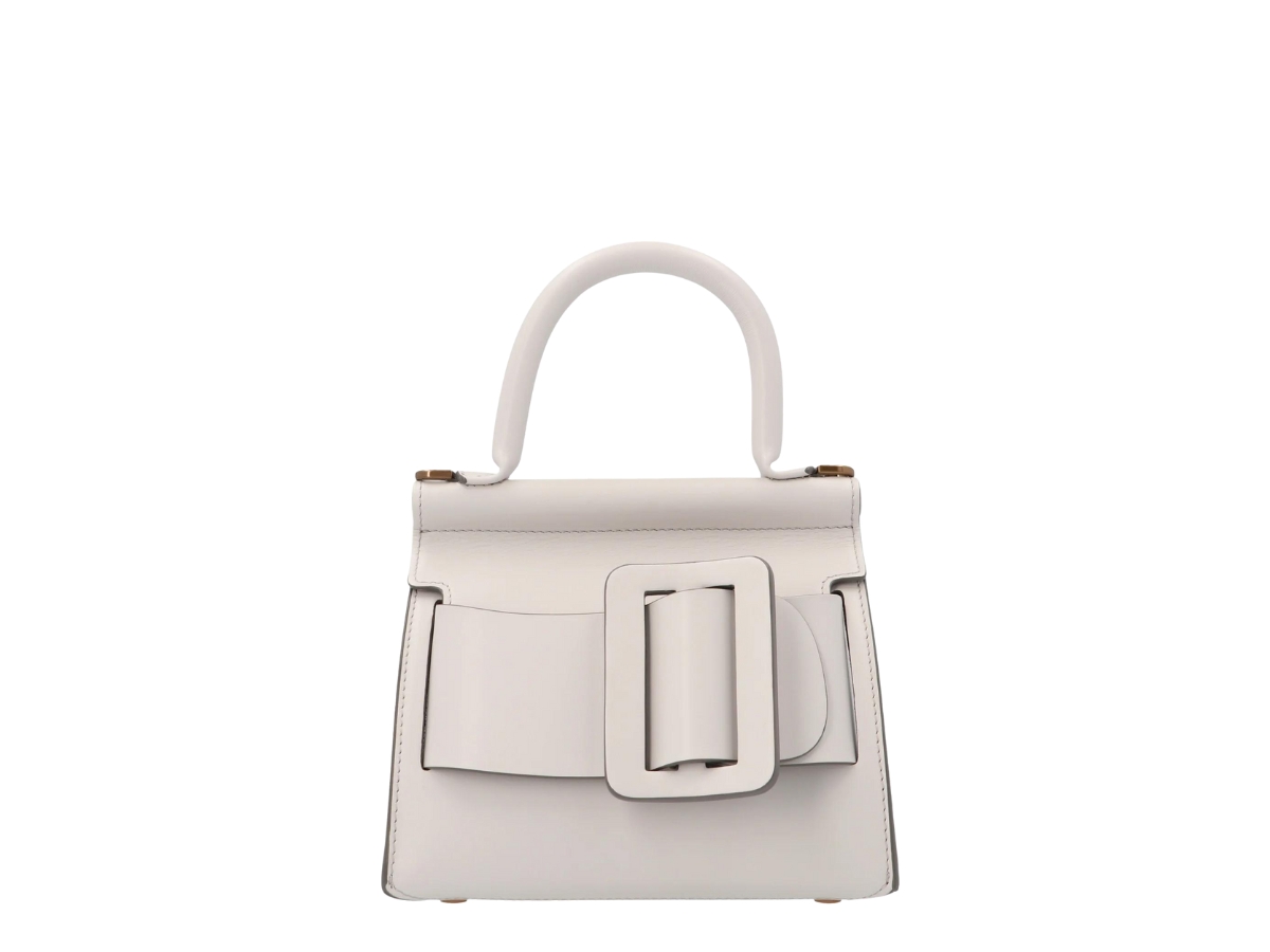Boyy Karl 19 Buckled Textured-leather Tote - White