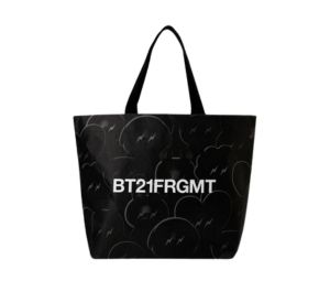 BT21 X FRAGMENT REUSABLE BAG "BLACK" L