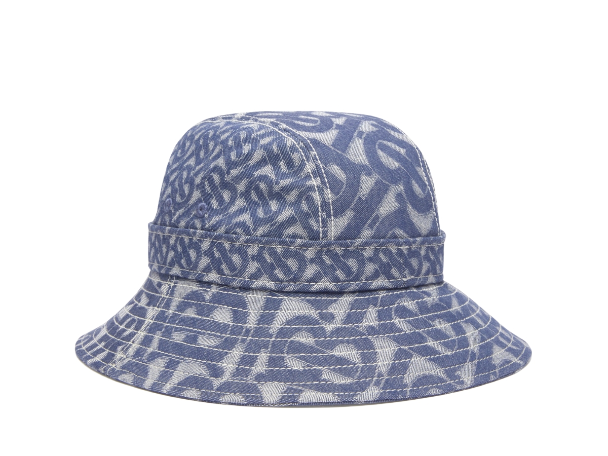 Burberry Monogram Motif Denim Bucket Hat