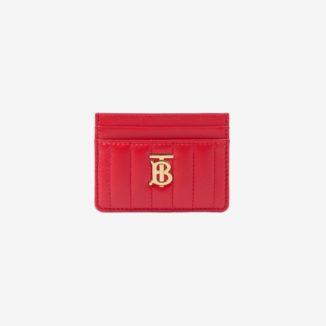 Burberry Quilted Leather Lola Card Case Bright Red
