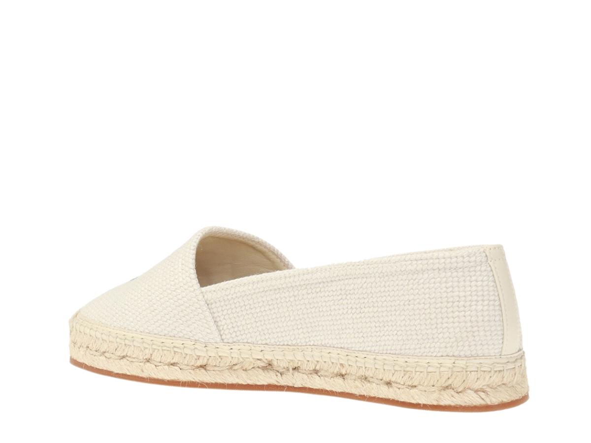 SASOM | shoes Burberry Tabitha Logo Espadrille Flats Ecru Check the ...