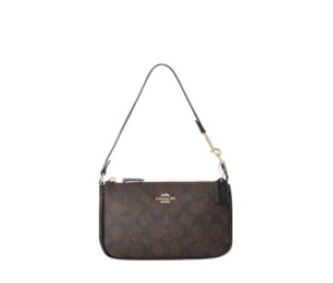 Buy Coach Nolita 19 In Signature Canvas With Gold Hardware Brown Black at Sasom – Authentic and Ready to Ship