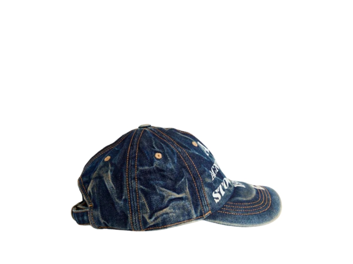 Acne Studios Acne Studios Logo Cap Mid Blue - view 3