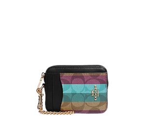 Buy Coach Zip Card Case Multicolor at Sasom – Authentic and Ready to Ship
