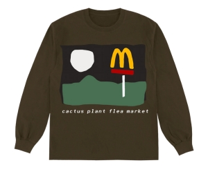 Buy Cactus Plant Flea Market x McDonald's 24/7 Long Sleeve T-Shirt Clove at Sasom – Authentic and Ready to Ship