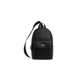 Buy Coach Turnlock Sling Pack Charcoal Black at Sasom – Authentic and Ready to Ship