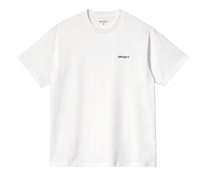 Buy Carhartt S/S Script Embroidery T-Shirt White Black at Sasom – Authentic and Ready to Ship