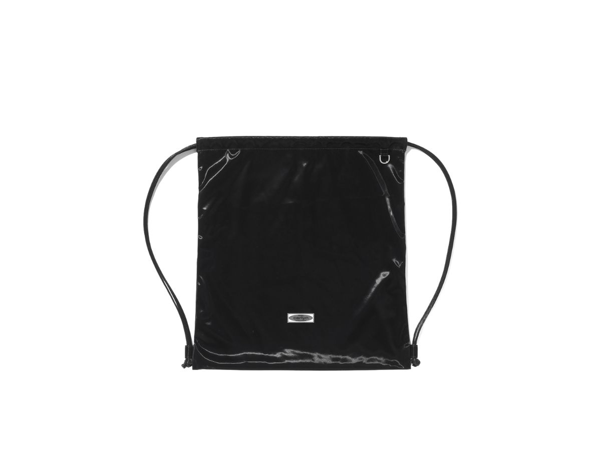 Carlyn Babe Backpack In Artificial Leather Glossy Black