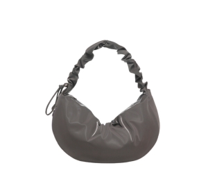 Buy Carlyn Babe L In Artificial Leather With Silver Hardware Glossy Gray at Sasom – Authentic and Ready to Ship