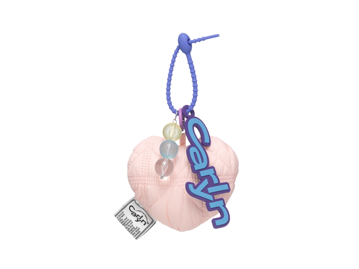 [ CARLYN ]★COTTON HEART BAG CHARM Buy Carlyn Cotton Heart Bag Charm In Nylon-PU Silver | SASOM