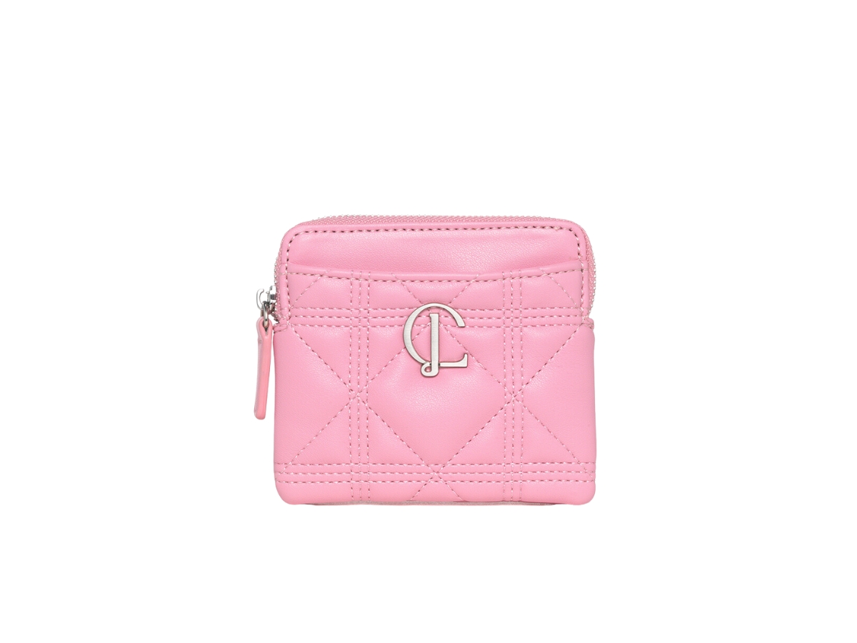 Buy Carlyn Cube Wallet In Artificial Leather Pink | SASOM