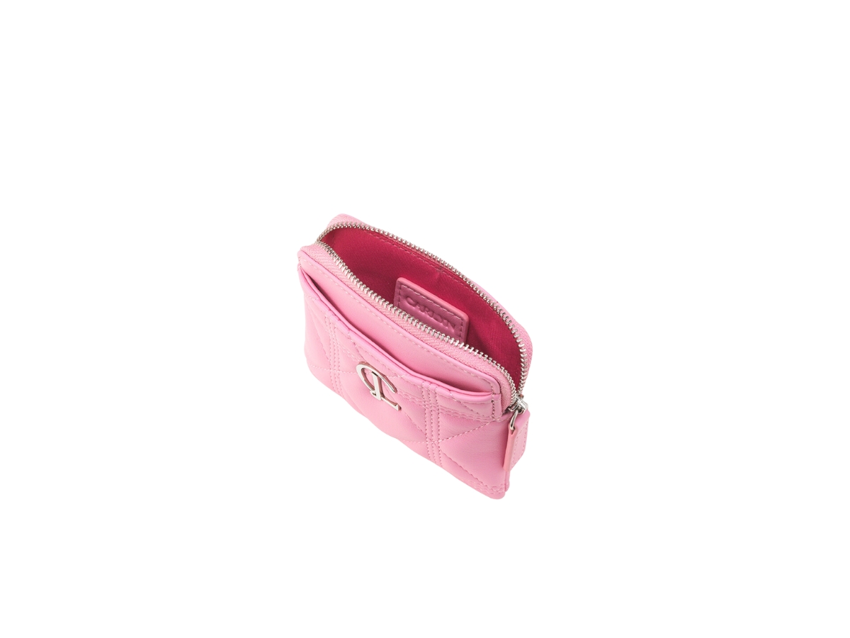 Buy Carlyn Cube Wallet In Artificial Leather Pink | SASOM