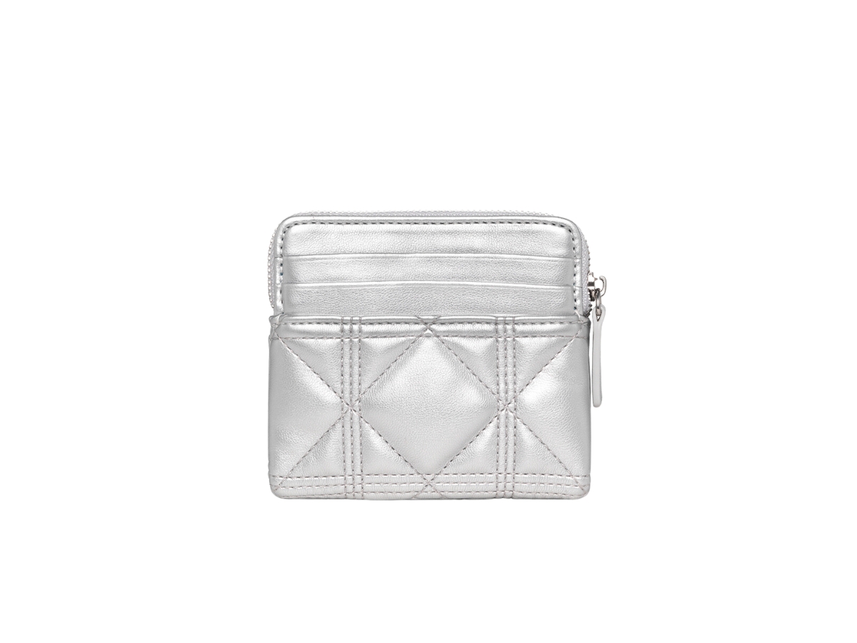 Buy Carlyn Cube Wallet In Artificial Leather Silver | SASOM