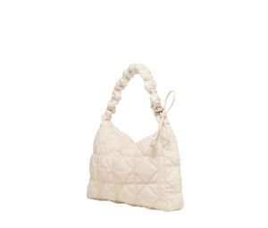 Carlyn Lane Bag In Nylon With Silver Hardware Ivory