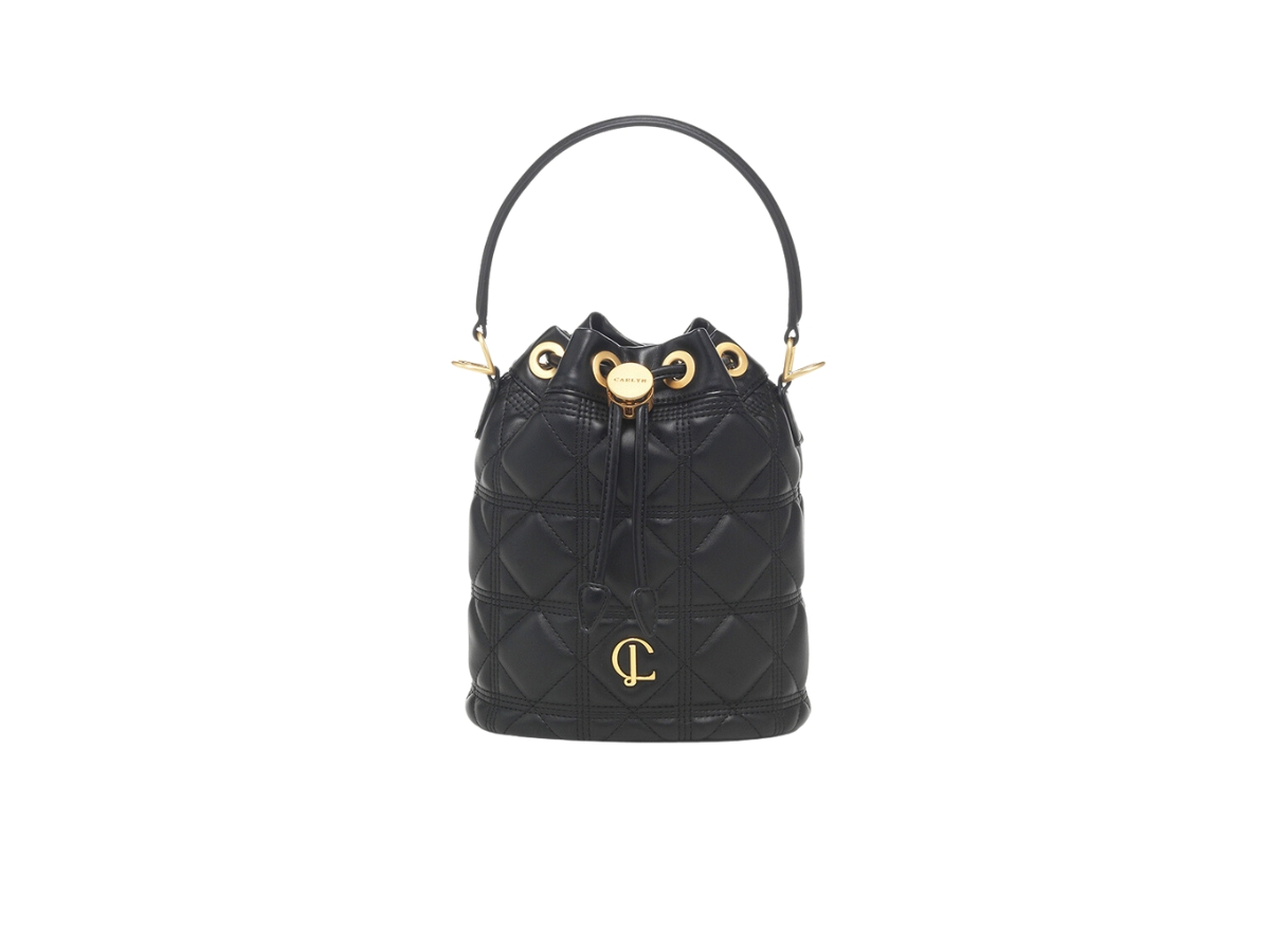 Carlyn Maro Bucket Bag In Cow Leather Black | ของแท้