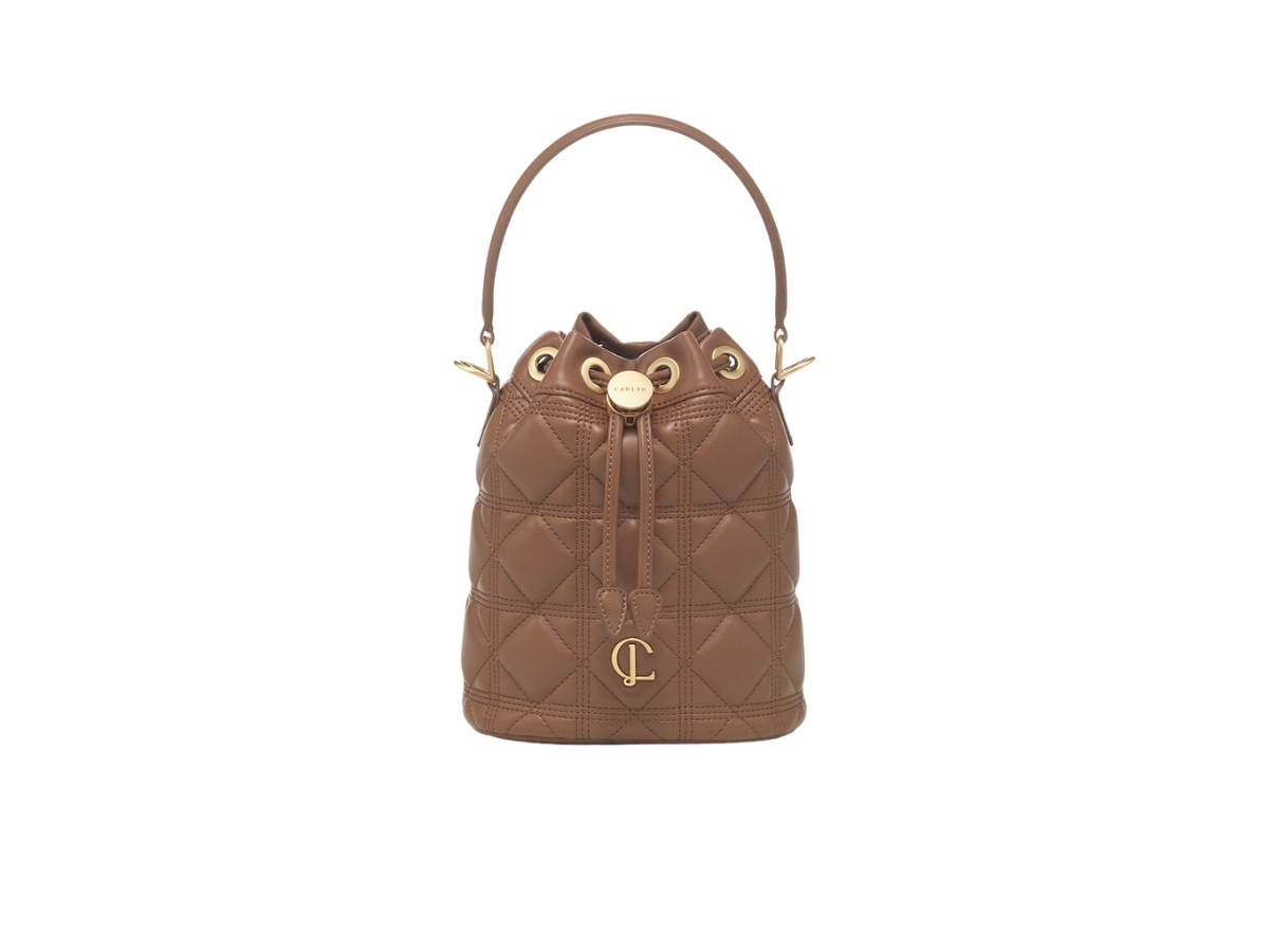 Carlyn Maro Bucket Bag In Cow Leather Brown | ของแท้