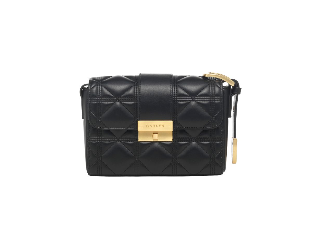 Buy Carlyn Maro In Artificial Leather Black | SASOM