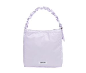 Carlyn Russ Ecobag In Polyester-PU With Silver Hardware Lavender