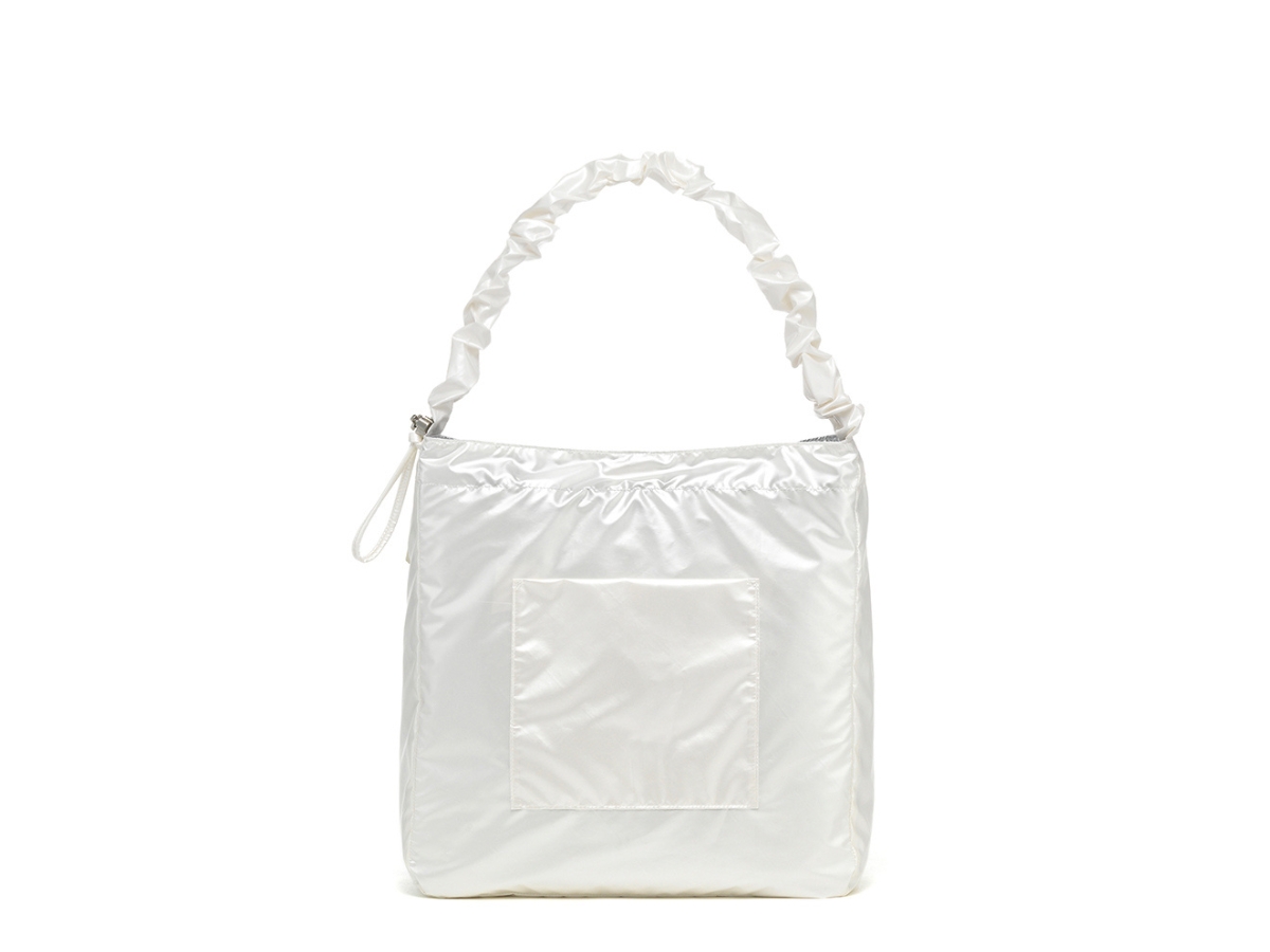 Carlyn Russ Ecobag In Polyester-PU With Silver Hardware Carlyn Russ Ecobag In Polyester-PU With Silver Hardware