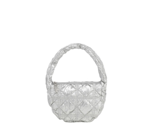 Buy Carlyn Soft Mini Bag In Nylon-PU With Silver Hardware Silver (Thailand Exclusive) at Sasom – Authentic and Ready to Ship