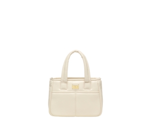 Carlyn Tofu In Artificial Leather Ivory