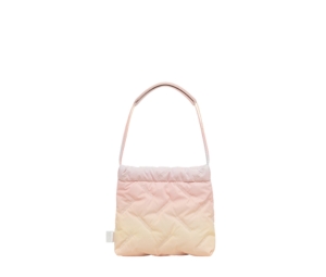 Carlyn Twee Mini Cotton Candy In Polyester-PU With Silver Carlyn Twee Mini Cotton Candy In Polyester-PU With Silver