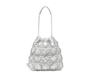 Carlyn Twee Soft In Nylon-PU With Silver Hardware Silver