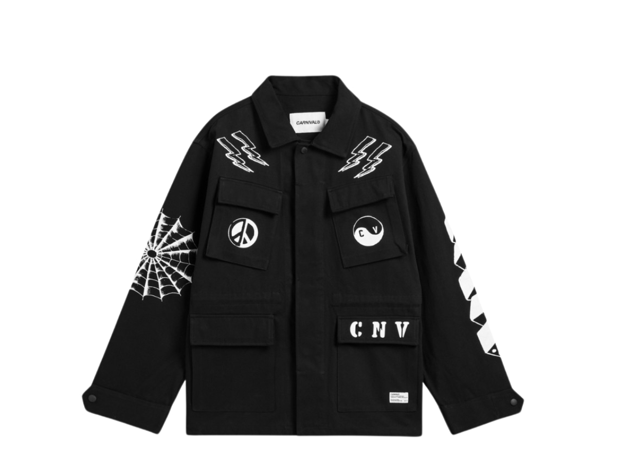 EXCENTRIQUE carnival ジャケット　ブラック Buy Carnival Battlefield Jacket Black (FW24) | SASOM