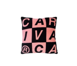 Carnival Checkerboard Pillow Pink