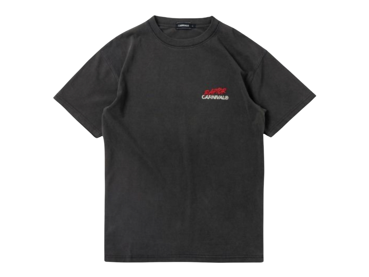 SASOM | apparel Carnival Fw22 Jurassic Washed T-Shirt Black Check the ...
