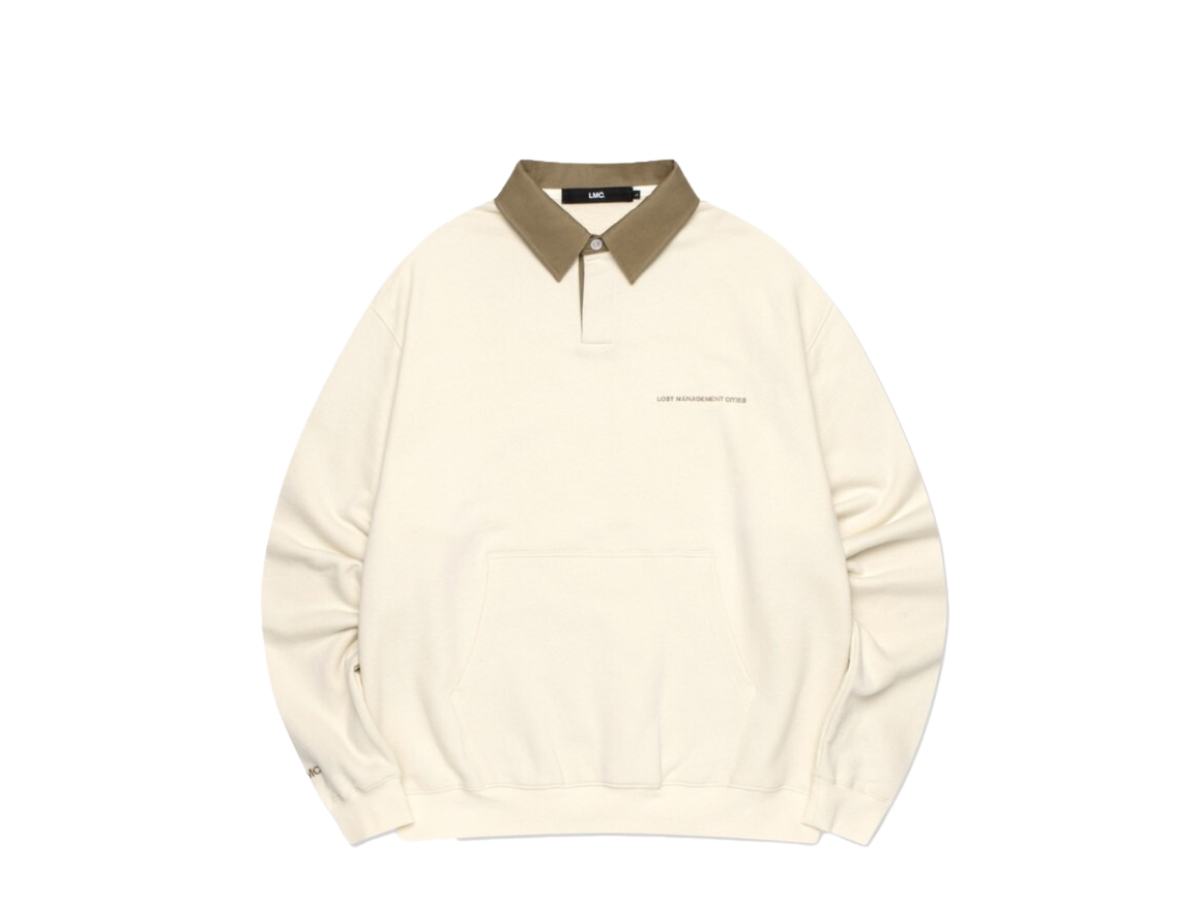 [ LMC]★CAPITAL RUGBY SWEATSHIRT Carnival LMC Capital Rugby Sweatshirt Cream | ของแท้