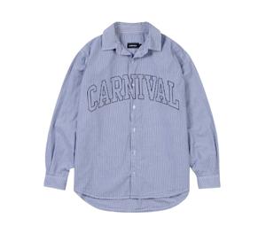 Carnival Stripe Oxford Shirt Blue (FW23)